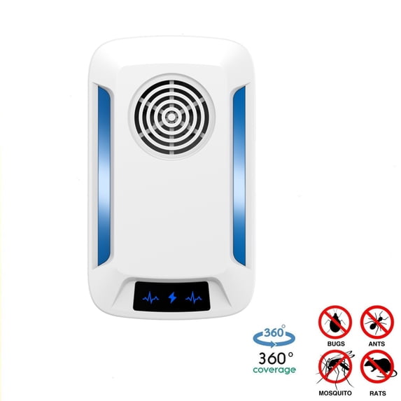 Meuvax Indoor Electronic Pest Repeller, Ultrasonic Mouse Rodent Spider Repellent Plug in for House Warehouse Garage