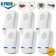 Meuvax Ultrasonic Pest and Insect Repellent Plug In Device, 6 Pack