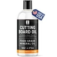 Mevell Food Grade Mineral Oil Made in USA 16 Oz, Butcher Blocks and