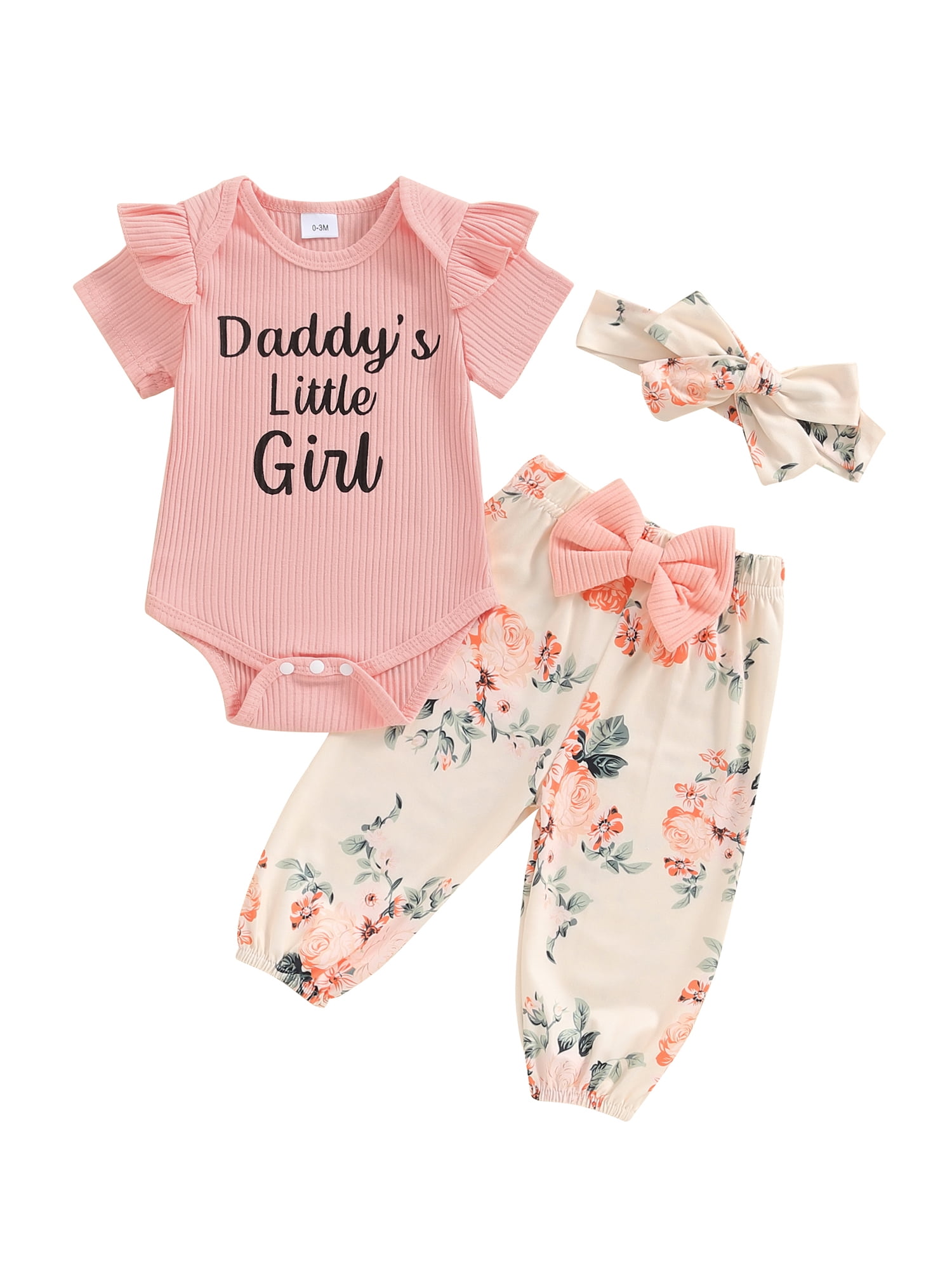 Daddy’s Little Princess Yellow Summer Top with Denim Skirt Set for Girls main image 1