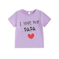 thumbnail image 1 of Mevireiy I Love my Papa Cute Grandpa Baby Casual T Shirt Pullover Tops Shower Gift,Purple,7-8 Years, 1 of 7