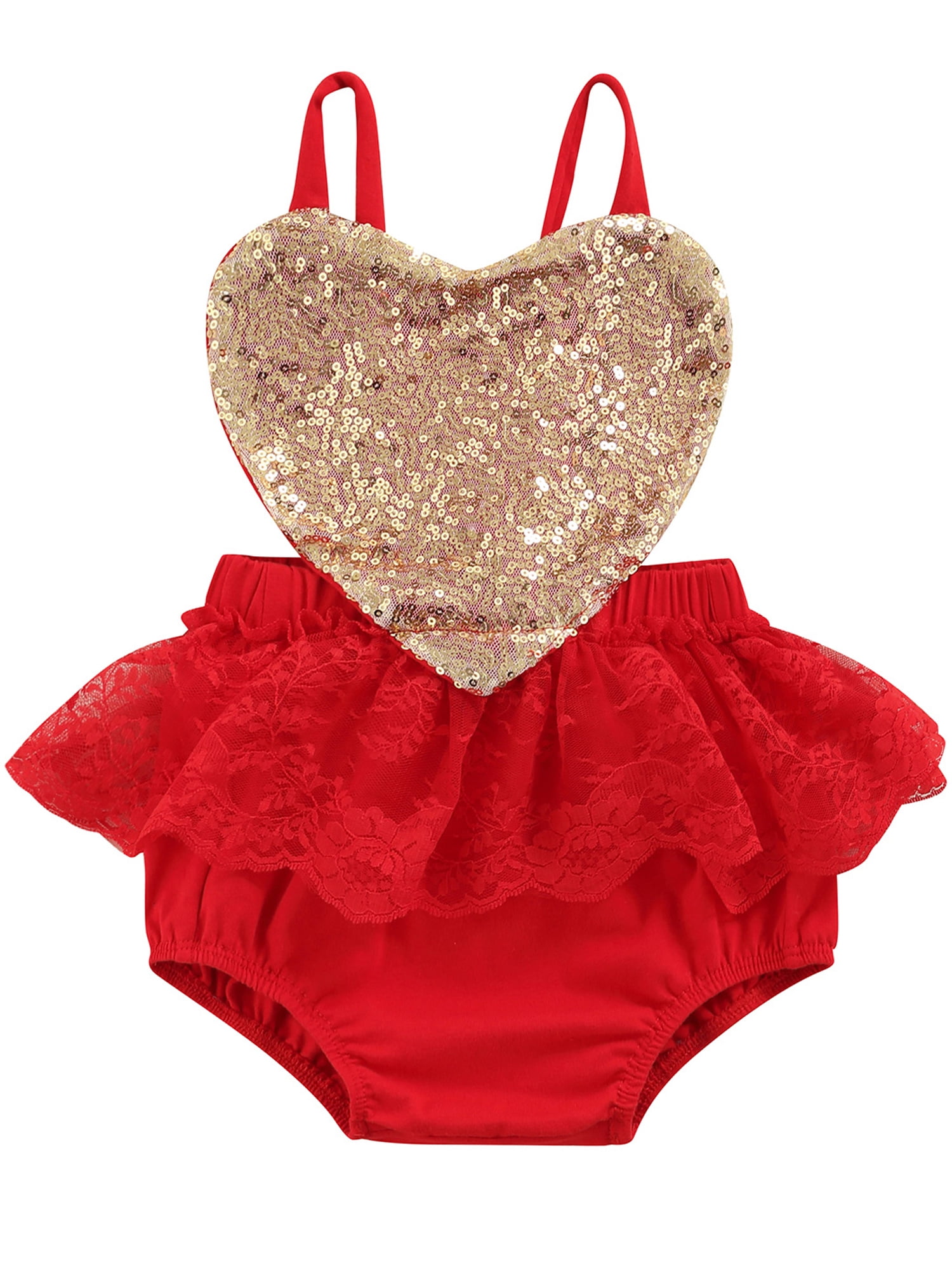 Baby Girl Valentines Dress – Heart Print Puff Sleeve Cotton Linen Tulle Romper With Headband, Newborn Valentine's Outfit