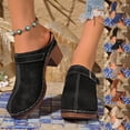 thumbnail image 1 of Qodauz Closed Toe Wedge Sandals for Women Arch Support Chunky Block Heel Flip Flop Orthopedic Platform Slip On Sandals 7, 1 of 10