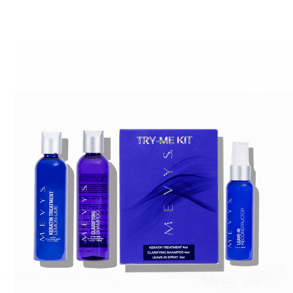 Mevys Try Me Kit - Starter Kit With Lemon Keratin, Clarifying Shampoo and Leave-In