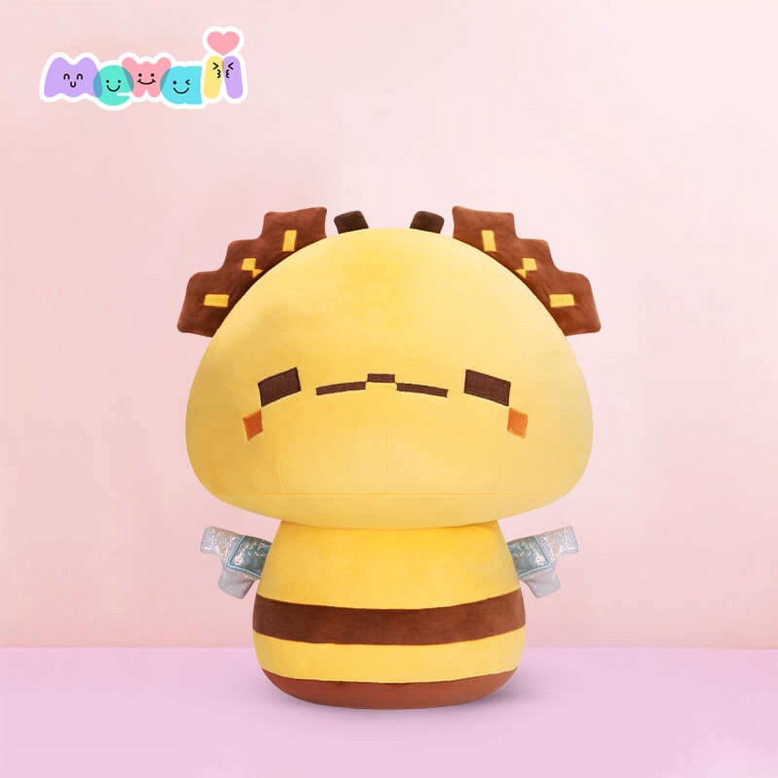 Mewaii 13.5 Mushroom Family Digital Bee Kawaii Plush Pillow Squish Toy  Gift for Girls Boys 