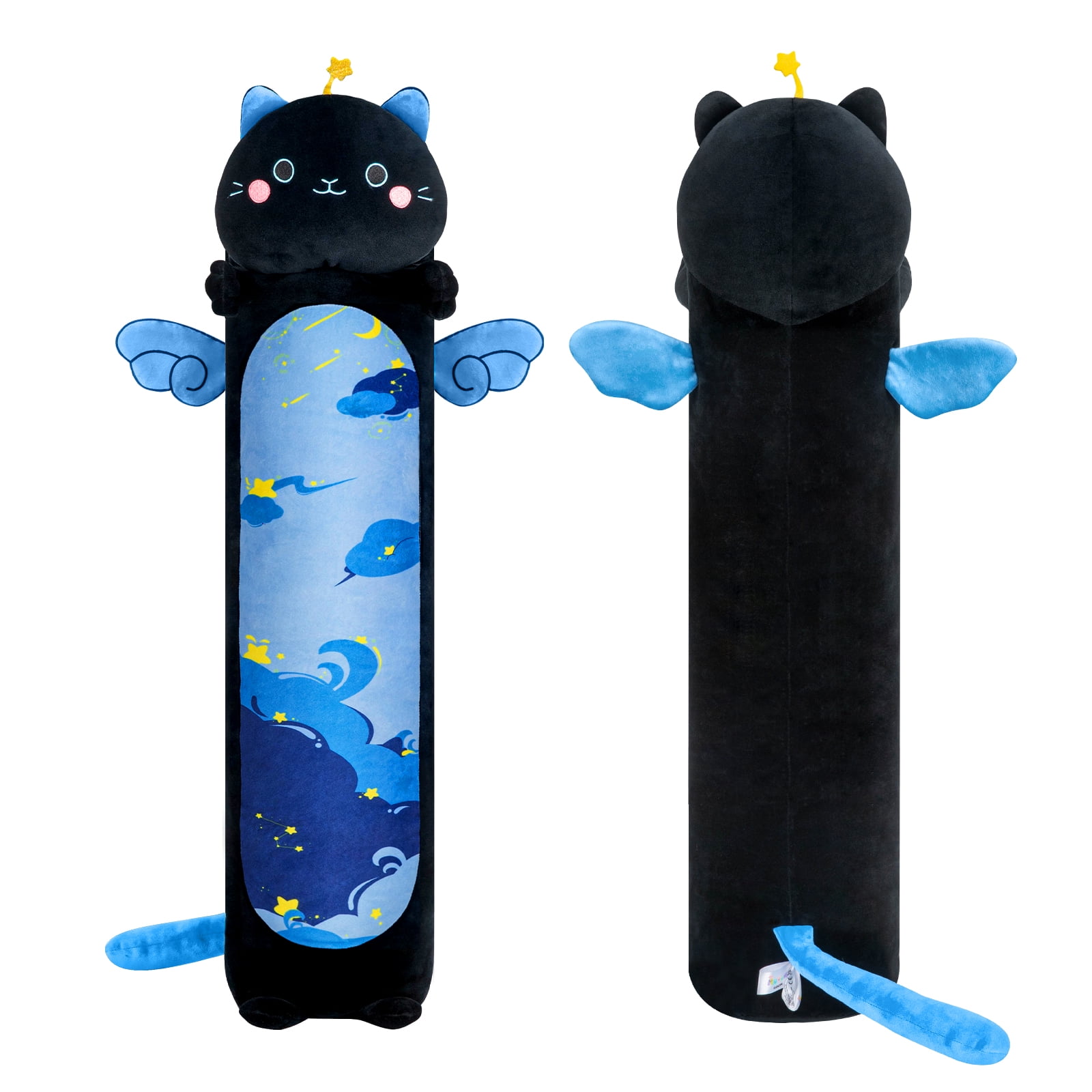 Mewaii 27" Long Cat Plush Body Pillow, Cute Cat Stuffed Animals Soft