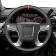 thumbnail image 1 of Mewant Car Steering Wheel Cover for GMC Sierra 3500 2015-2019 1500 Limited 2500 Black Hand Sewing, 1 of 6