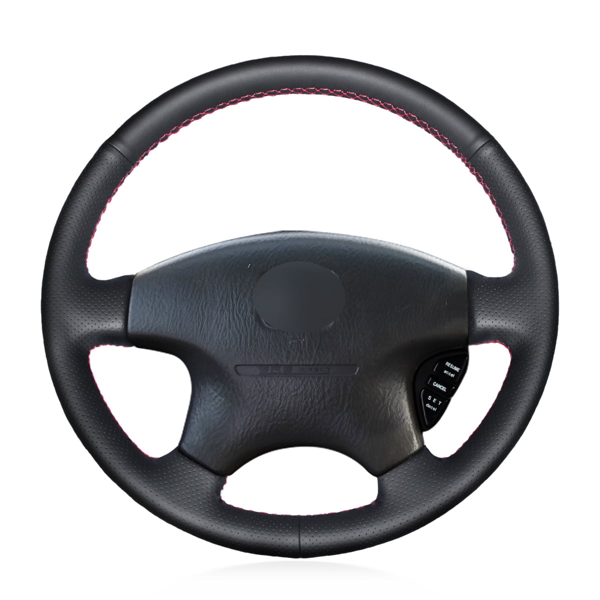 Mewant Hand Stitch Car Steering Wheel Cover for Honda Accord