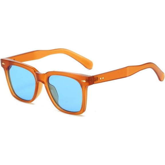 Mewfacos Sunglasses Vintage Women Orange Female Sun Glasses Men Shades UV400 Male