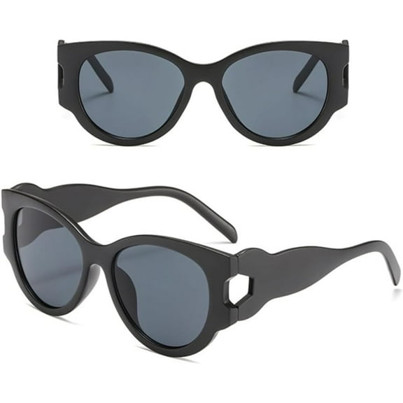 Mewfacos Sunglasses Women Big Frame Cat Eye Glasses Female Lady Rave Festiva