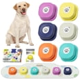 thumbnail image 1 of Mewoofun Dog Buttons for Communication, Dog Buttons Talking with Anti-Slip Mat, Pet Training Buttons Voice Recording Clicker with Include Training Manual for Cats and Dogs(6 Packs), 1 of 7