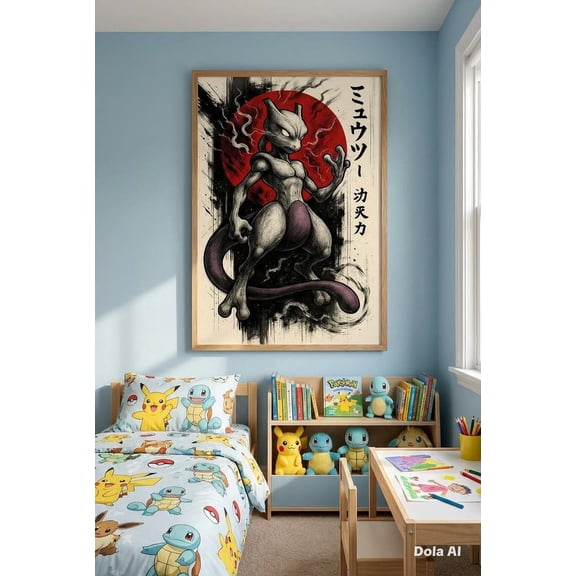 Mewtwo Pokémon Anime Poster size 24''x36'' GooGate