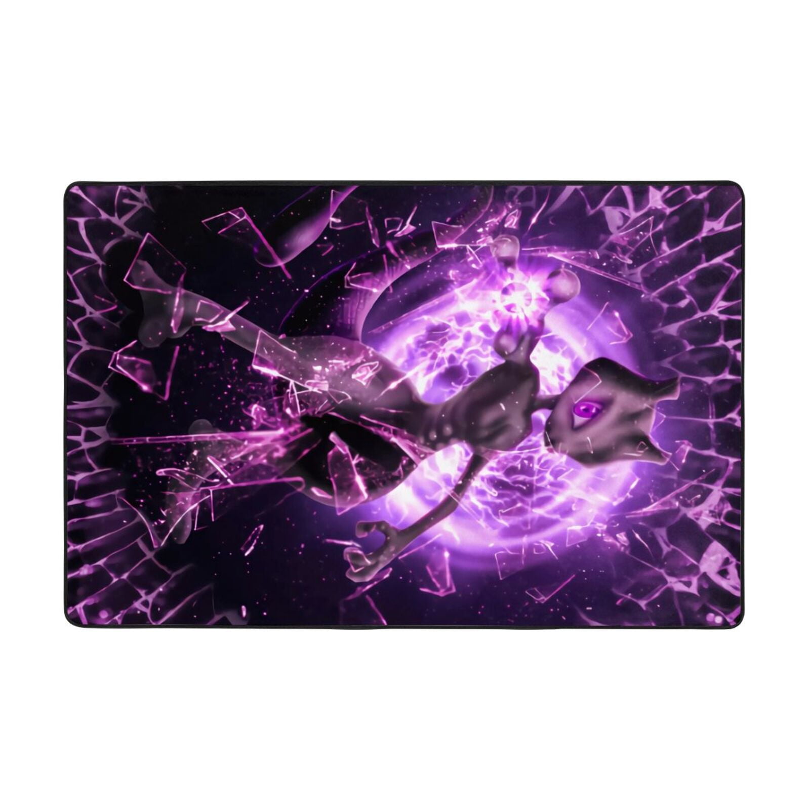 Mewtwo Pokemon Gamer Rug Room Non-Slip Gaming Rug Cool Graffiti Gaming ...