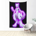 thumbnail image 1 of Mewtwo Tapestry Aesthetic Wall Hanging for Living Room Bedroom Art Tapestries Poster Blanket College Dorm Home Decor 90x60 Inch, 1 of 8