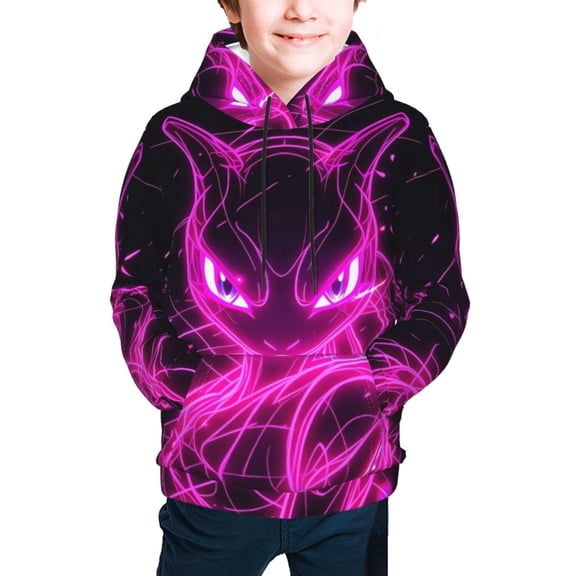 Youth Cartoon Hoodie Fashion Long Sleeve Kids Pullover Coat Casual Hoody Hooded Sweatshirts for Boys Girls
