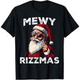 W Rizz Poster Mewy Rizzmas Santa Mewing Christmas Rizz T-Shirt - Walmart.com