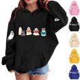 thumbnail image 1 of MexChoioe Boys and Girls Halloween Hoodie Hooded Sweatshirt Ghost Graphic Print Long Sleeve with Pockets Versatile for Holiday Party and Daily, 1 of 4