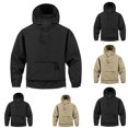 thumbnail image 1 of MexChoioe Mens Hooded Anorak Jacket Snap Placket Zip Cargo Pocket Adjustable Drawstring Hood Fall Casual Outerwear Windbreaker for Mens, 1 of 5