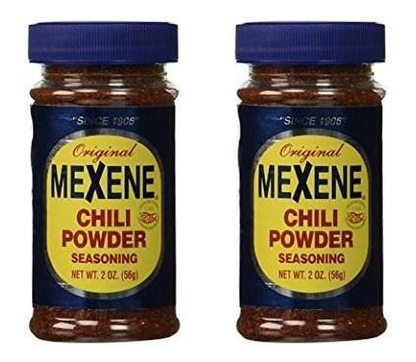 Mexene Original Chili Powder Seasoning, Blend Cumin Oregano Garlic 2oz (2 Pack)