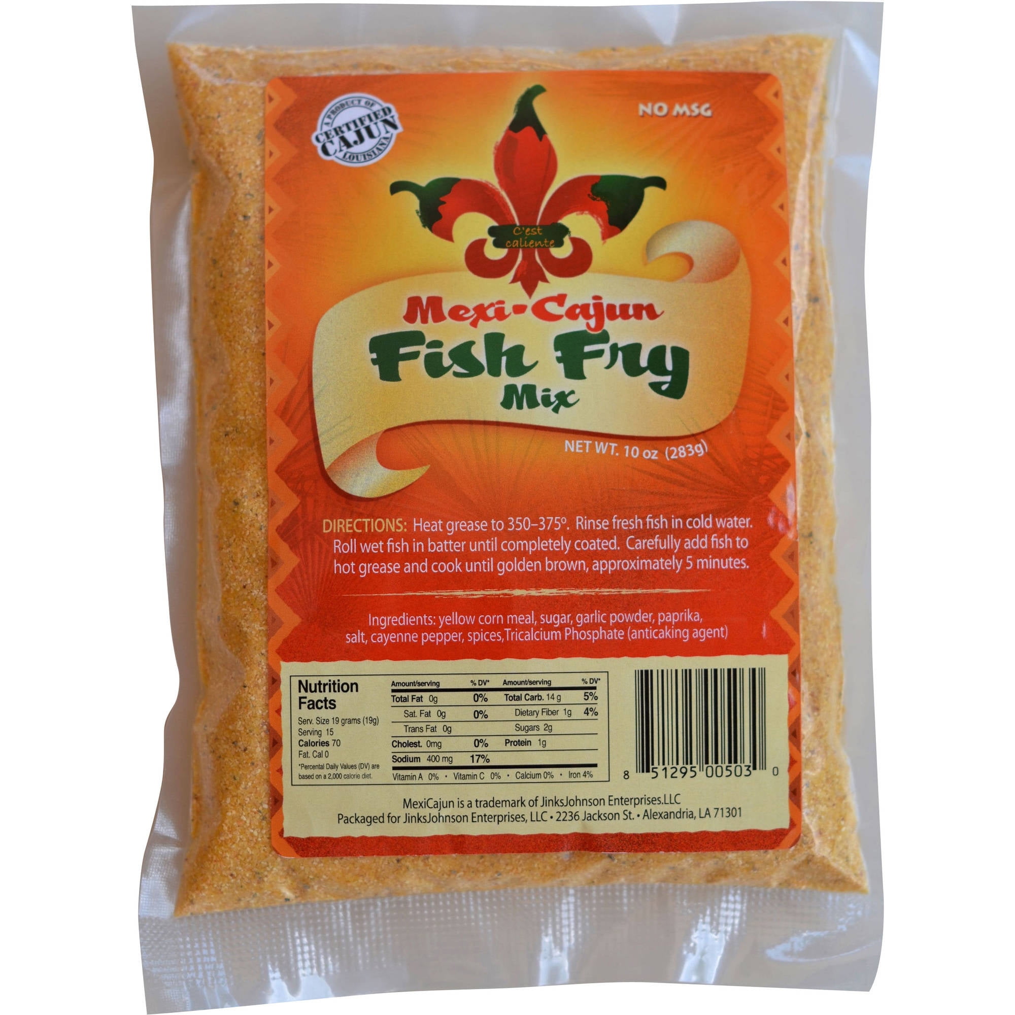 MexiCajun Fish Fry Mix, 12 oz