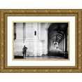 thumbnail image 1 of Mexia, Laura 32x23 Gold Ornate Wood Framed with Double Matting Museum Art Print Titled - Icebreaker, 1 of 4