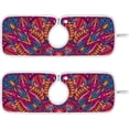 thumbnail image 1 of Mexica Mandala Flower Sink Splash Guard for Faucet 2 Packs Faucet Absorbent Mats, Ethnic Folk Art Faucet Handle Drip Catcher Quickly Drying Mat for Kitchen Counter Bathroom RV, 14.9"x5.5", 1 of 7