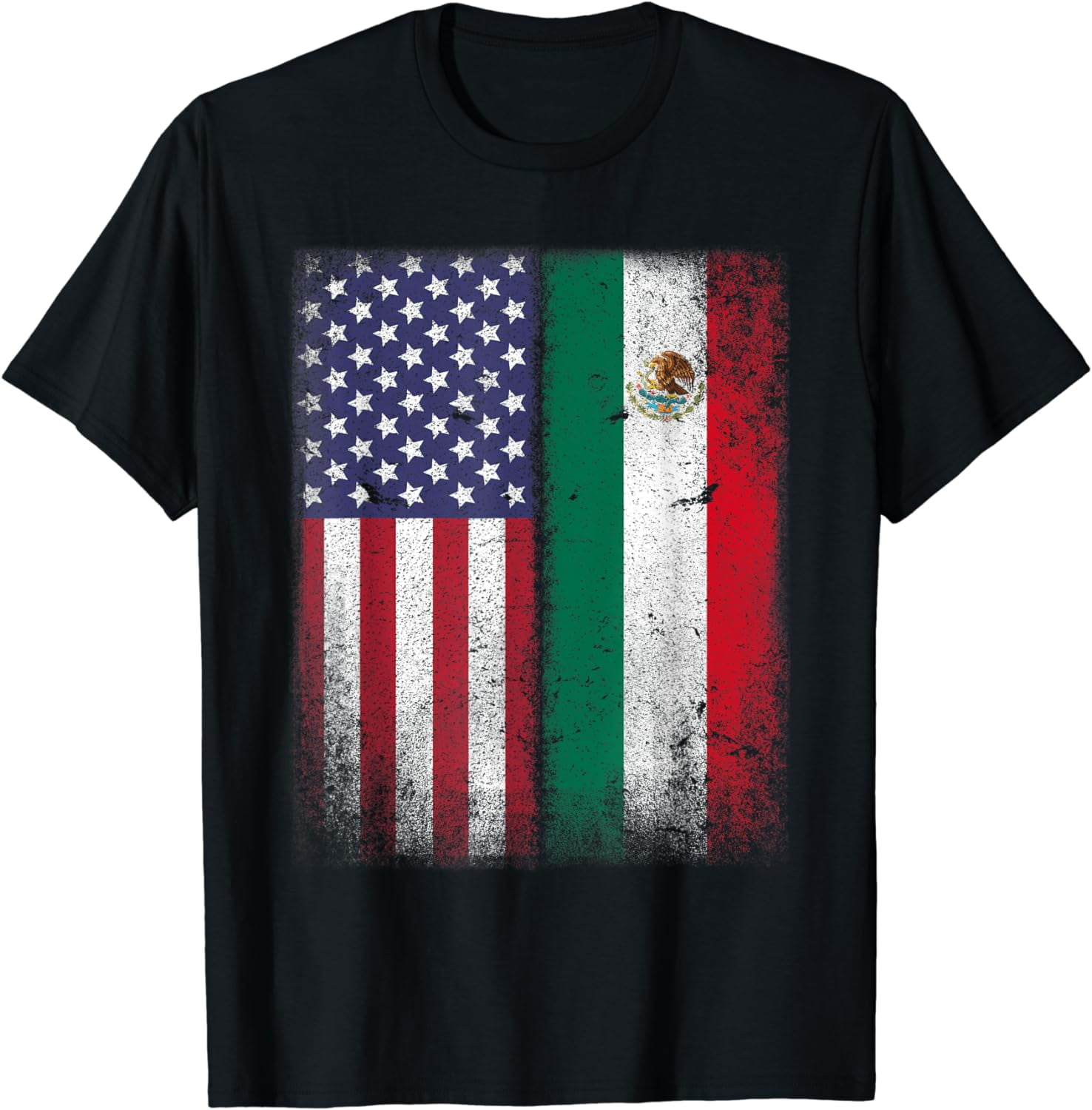 Mexican American Flag Mexico Usa Mexicana Mexicano T-Shirt - Walmart.com