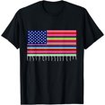 thumbnail image 1 of Mexican American Flag USA Serape Cinco De Mayo Party T-Shirt, 1 of 4