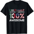 thumbnail image 1 of Mexican American Patriot USA Grown Mexico US Flag T-Shirt, 1 of 4
