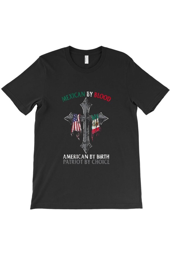 Mexican American Pride Proud Statement Dual Heritage Culture Graphic A534 Unisex T-Shirt Y1322, Up to Size 5XL