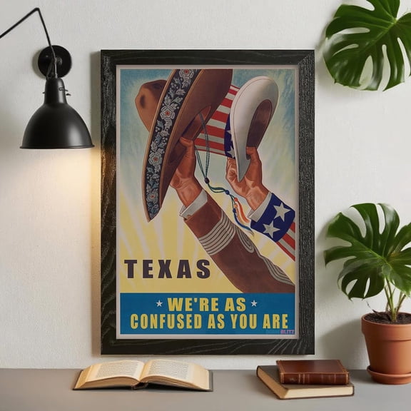 Mexican American WW2 : Vintage "Americans All" Print, Stretched Canvas Size 8x12