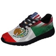 thumbnail image 1 of Mexican American flag Shoes Sneakers Black Size 11, 1 of 7