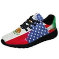 thumbnail image 1 of Mexican American flag Shoes Sneakers for Women Men Black Size 10.5, 1 of 7