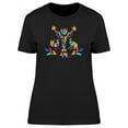thumbnail image 1 of Mexican Animal Celebration Art T-Shirt Women -Image by Shutterstock, Female XX-Large, 1 of 2