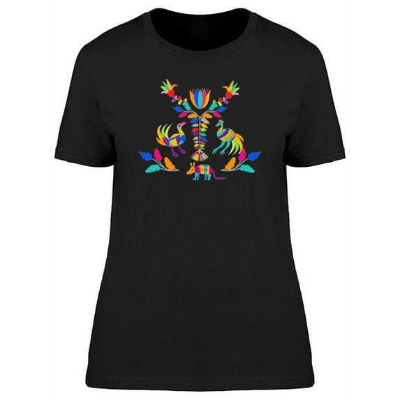 Mexican Animal Celebration Art T-Shirt Women -Image by Shutterstock, Female x-Large