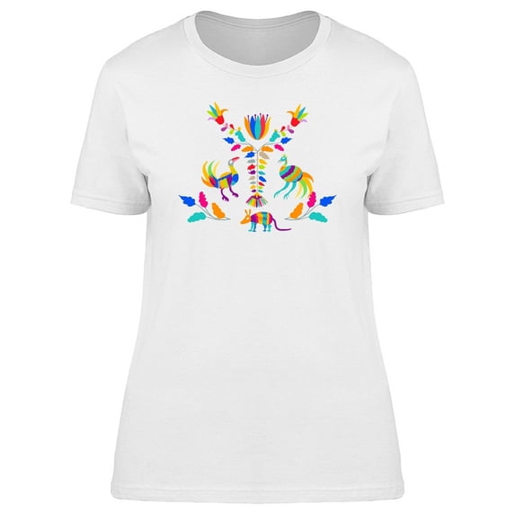 Mexican Animal Celebration Art T-Shirt Women -Image by Shutterstock, Female x-Large