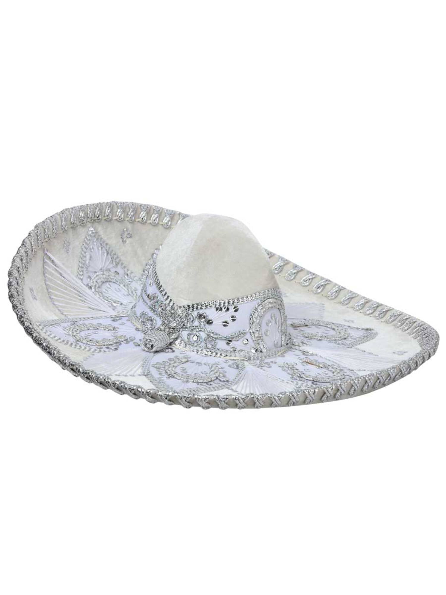 Adult Mexican Charro Hat Velvet Fuchsia/Gold 600763