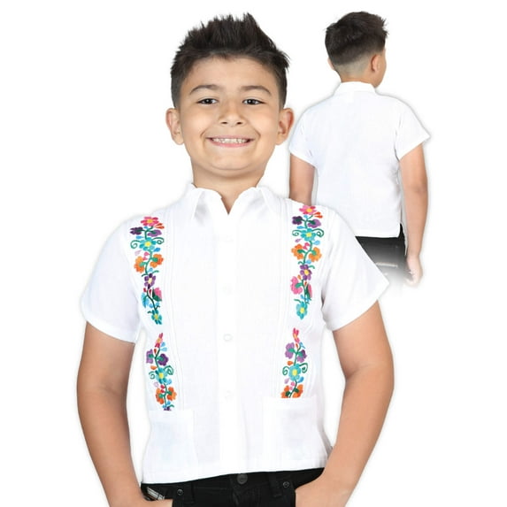 Mexican Artisanal Embroidered Shirt 100% Cotton White 603981