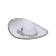 thumbnail image 1 of Kids Mexican Charro Hat Velvet White/Silver 600320, 1 of 1