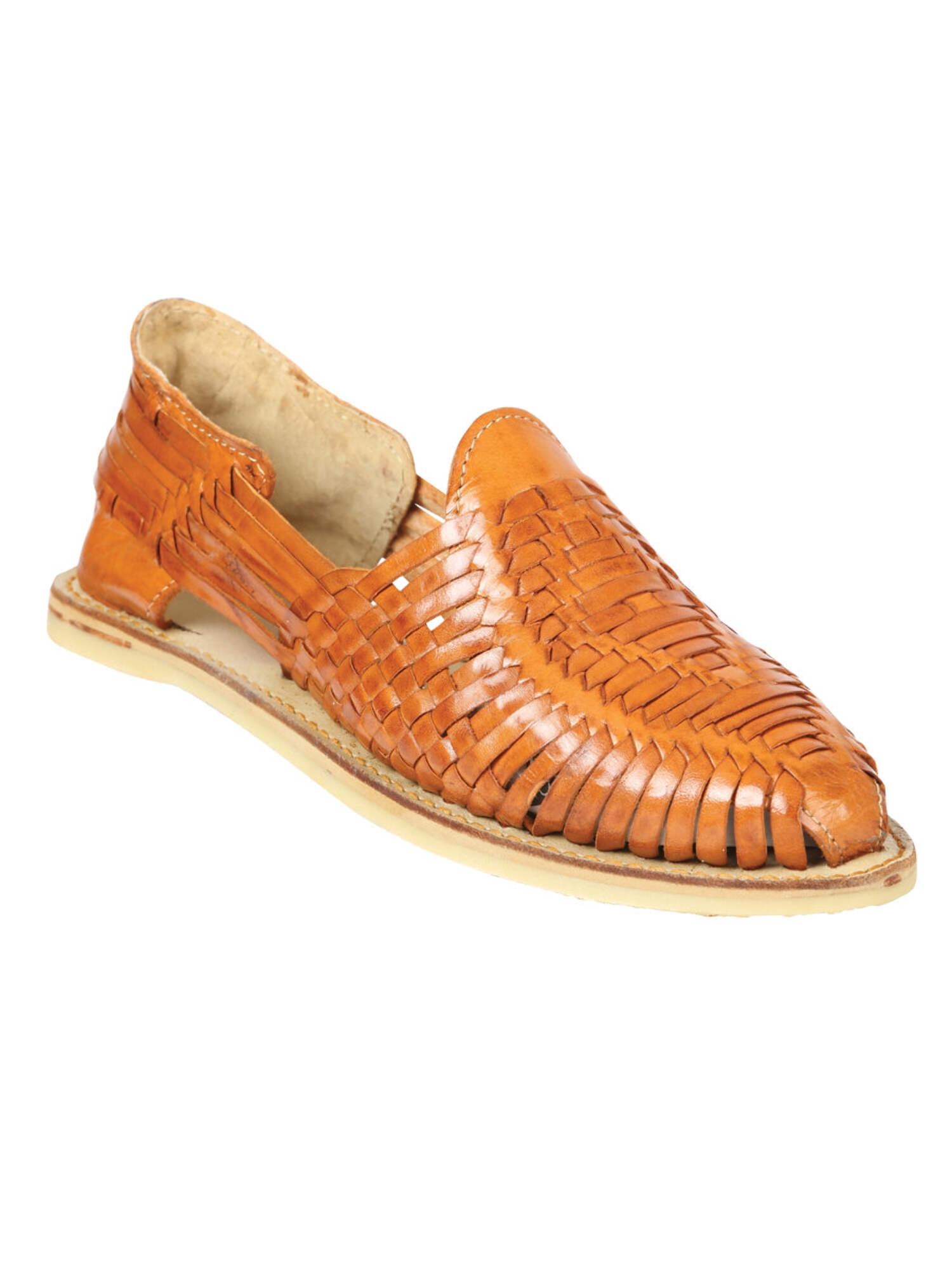 Mexican Artisanal Sandals Leather Fuchsia/Brown 601943 main image 0