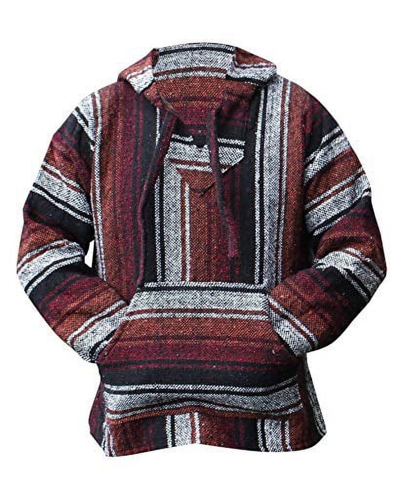 Mexicaanse hippie surfponcho hoodie heren sweatshirt met print voor