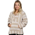 thumbnail image 1 of Mexican Baja Hoodie Sweater Jerga Pullover Bone White X-Large, 1 of 1