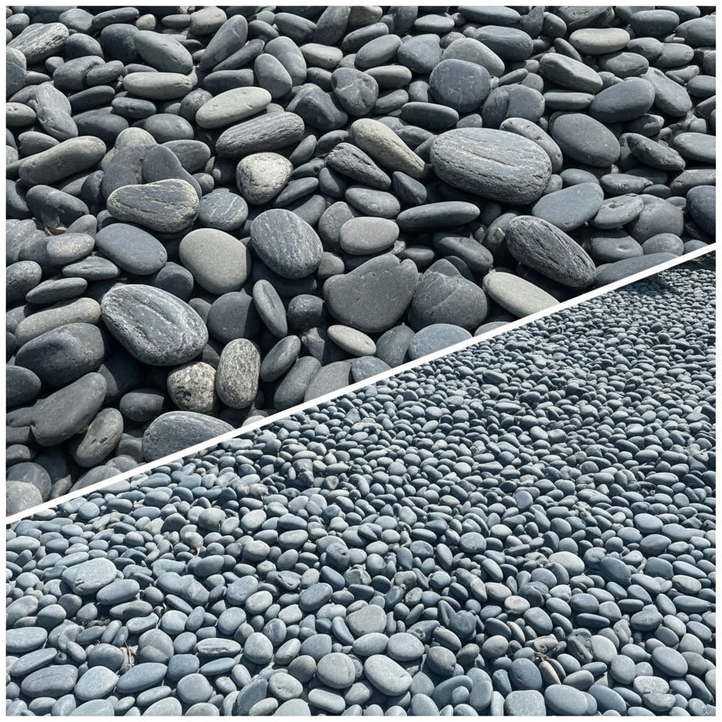 Mexican Beach Pebbles - 1 to 2 inches - 2000-LBS - Walmart.com