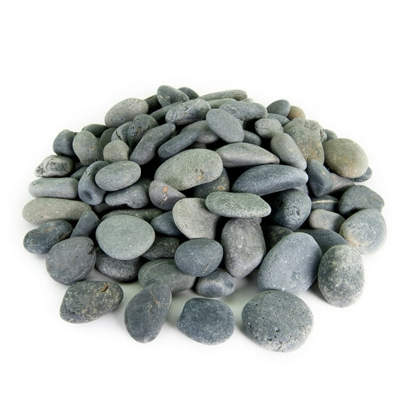 Mexican Beach Pebbles, Round River Rock Landscape Garden Stones 40 pounds