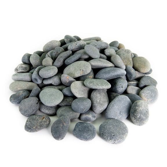 Mexican Beach Pebbles, Round River Rock Landscape Garden Stones 40 pounds