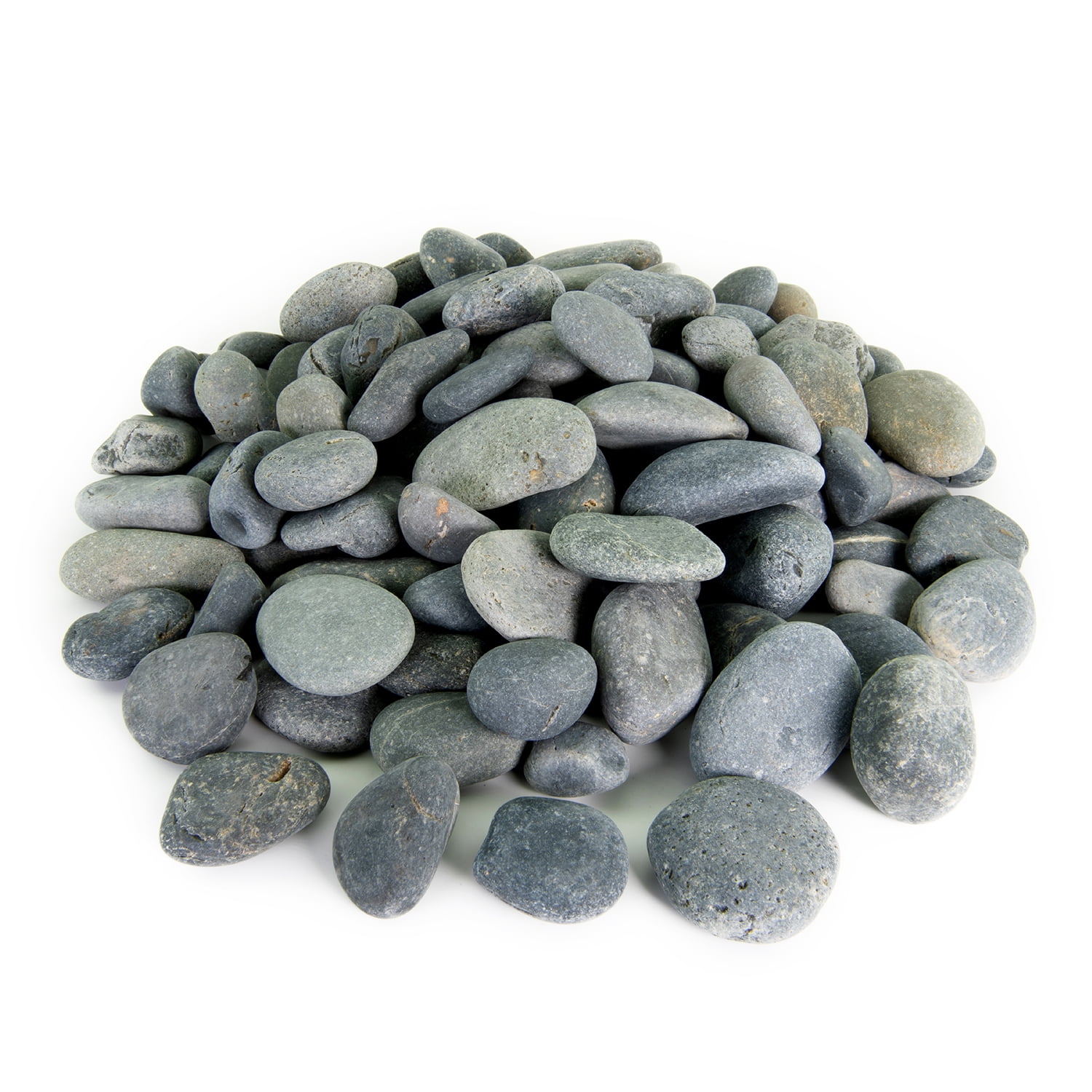 Medium Black Mexican Beach Pebbles for Garden and Pathways