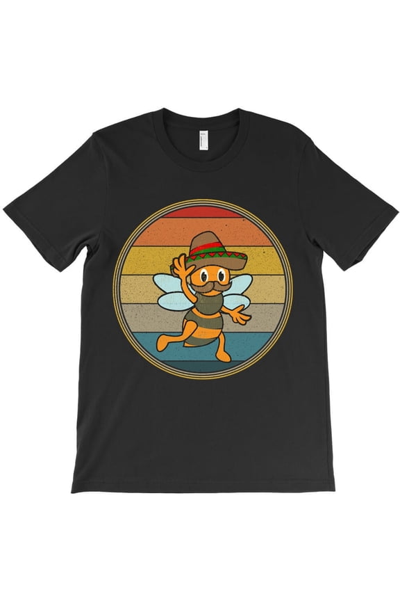 Mexican Bee Vintage Distressed Funny Honeybee Graphic Novelty H16110 Unisex T-Shirt, Up to 5XL Available
