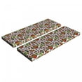 thumbnail image 1 of Mexican Bench Cushion Set of 2, Viva Mexico Native Elements Poncho Tequila Salsa and Hot Peppers Image, Standard Size Foam Pad and Decorative Cover, Multicolor, by Ambesonne, 1 of 4