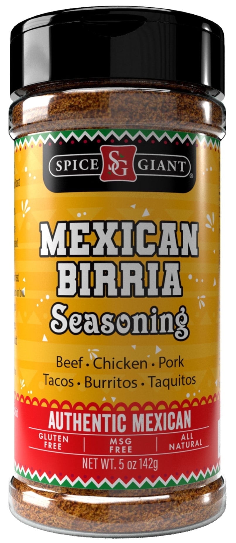 Mexican Birria Seasoning 5 oz | Mexican Birria Spice | All Purpose, Beef, Chicken, Pork, Lamb & More Seasoning | Tacos | Burritos | Taquitos | Consome | Authentic Blend.