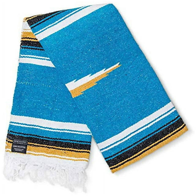 Mexican Blanket, Premium Yoga Blanket Authentic Hand Woven Falsa